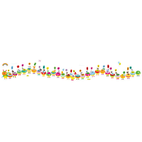 FIESTA CRAFTS - Alphabet Caterpillar Wall Stickers